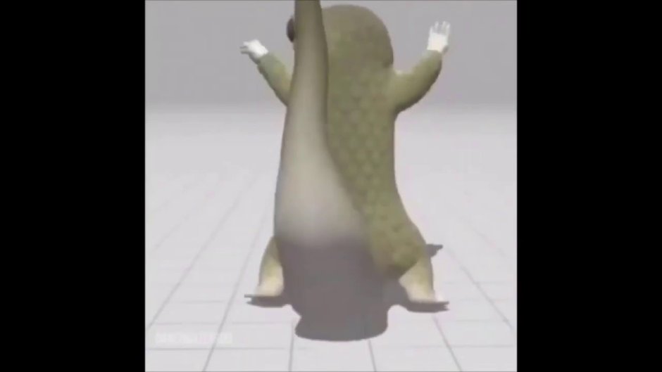 Ящерица танцует