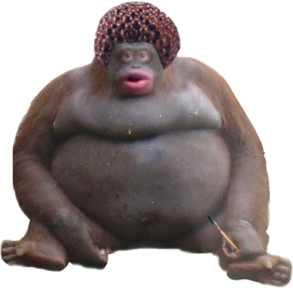 Толстенькая обезьянка