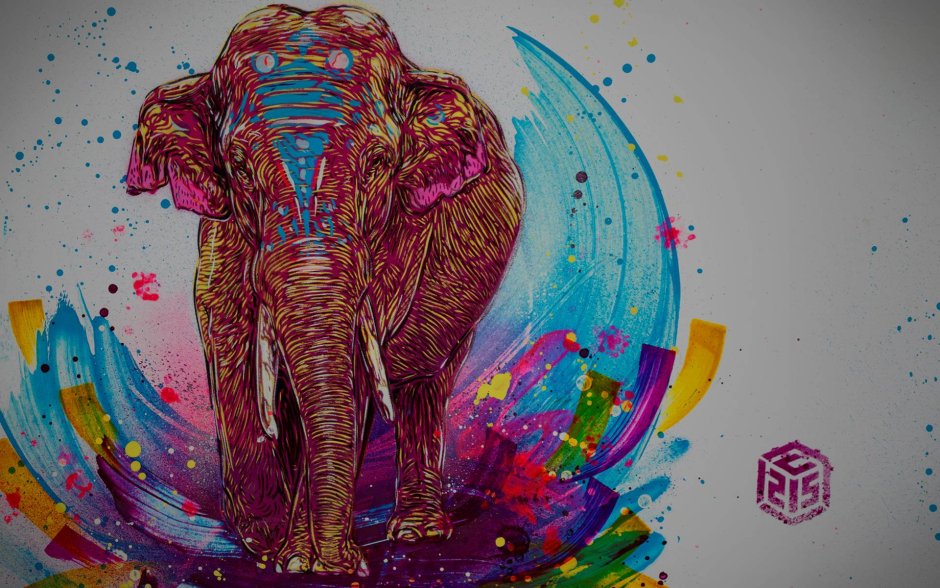 Заставка на рабочий стол слон