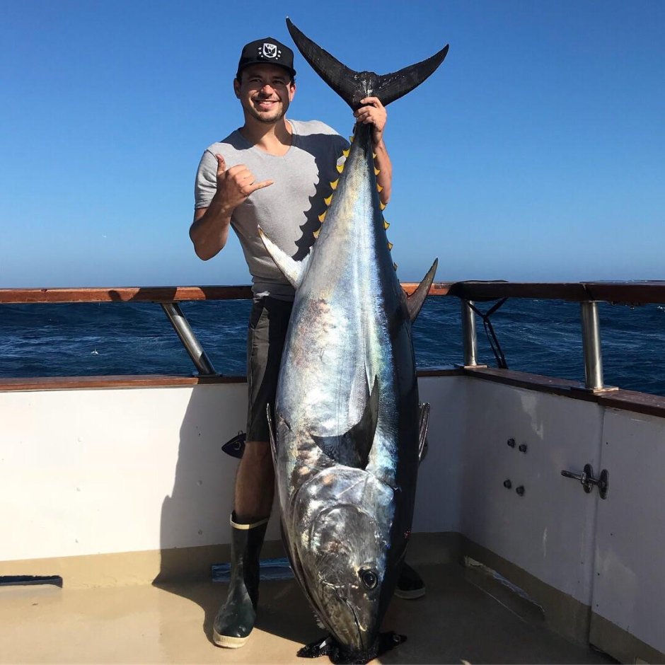 Тунец на разделочной доске