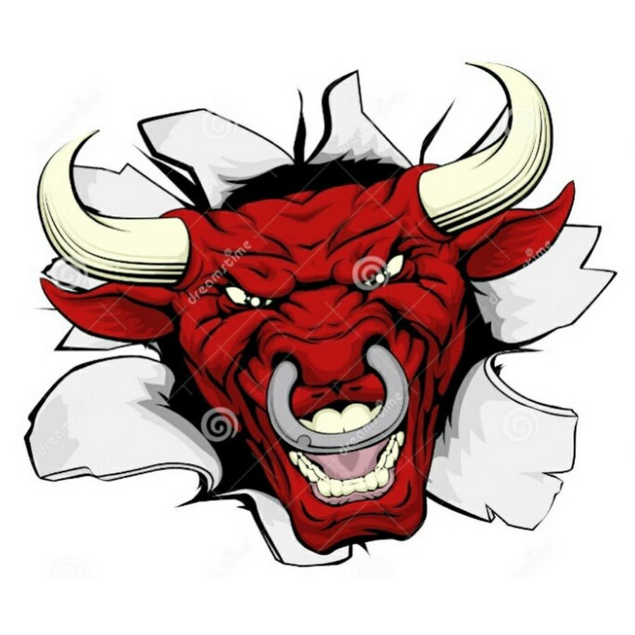 Голова свирепого быка