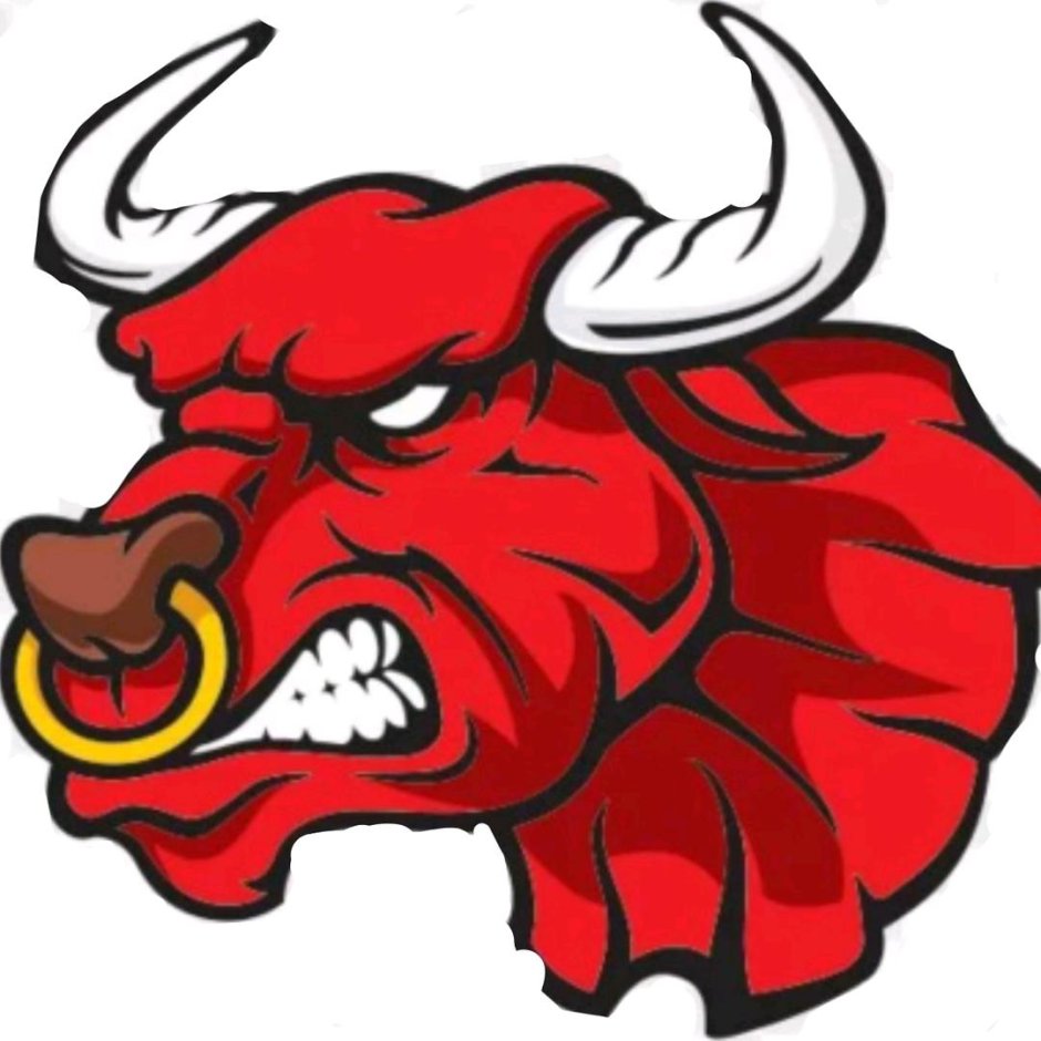 Голова быка красная