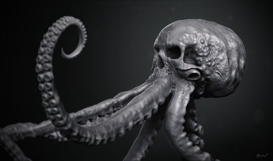 Осьминог в Zbrush
