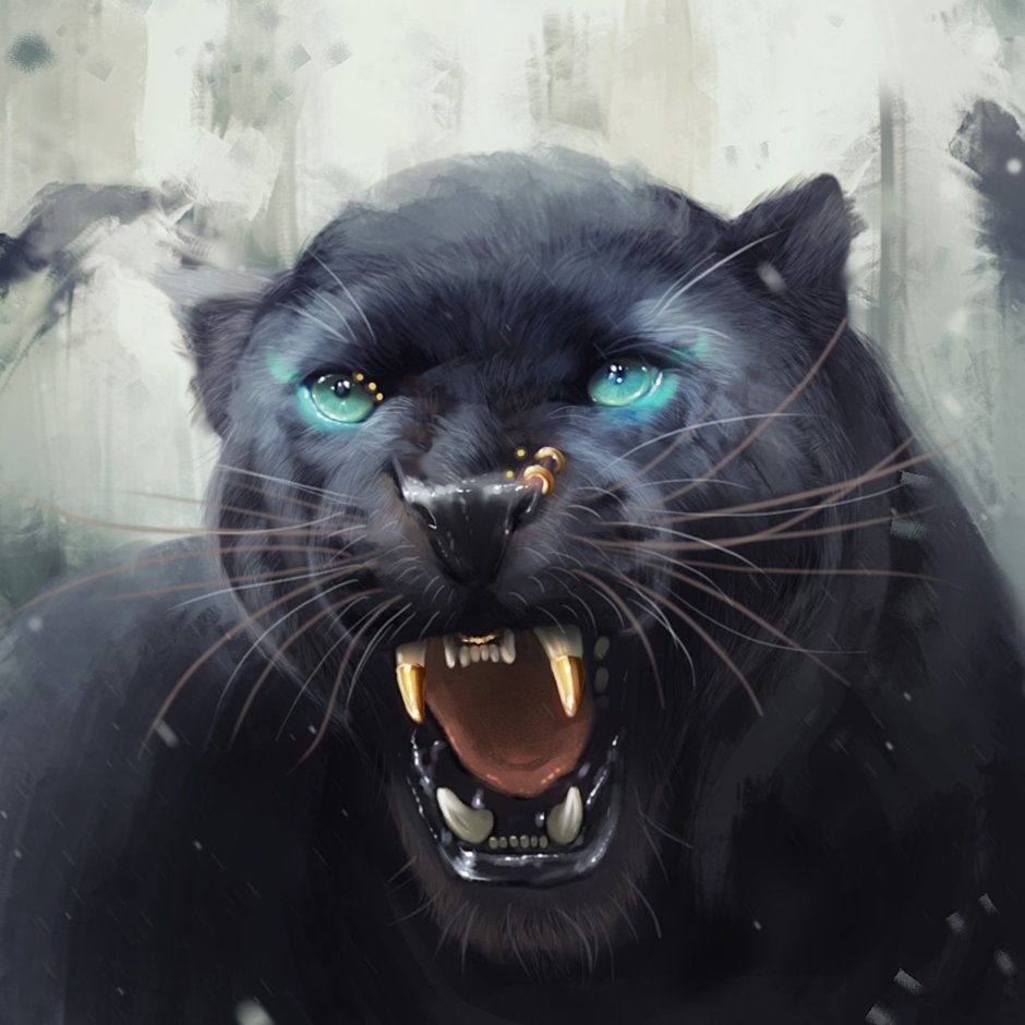 Черная пантера арт