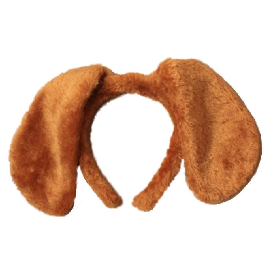 Собачьи уши на прозрачном фоне