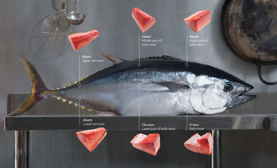 Тунец Bluefin о-Торо