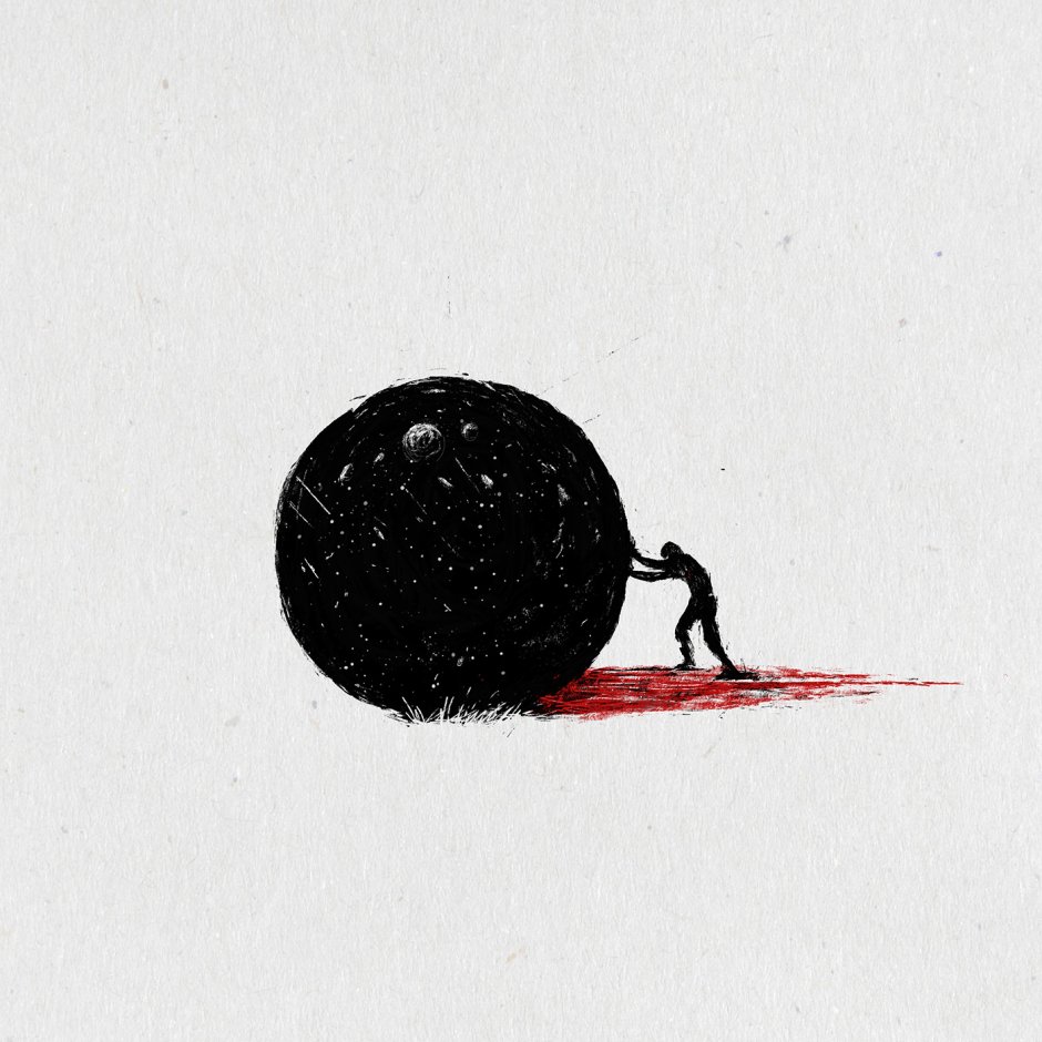 Сизиф силуэт