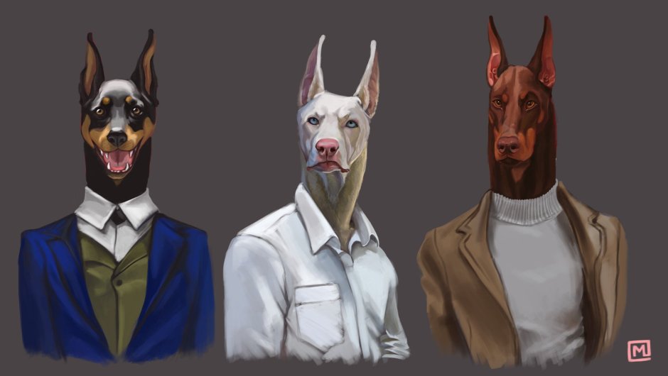 Доберман злой