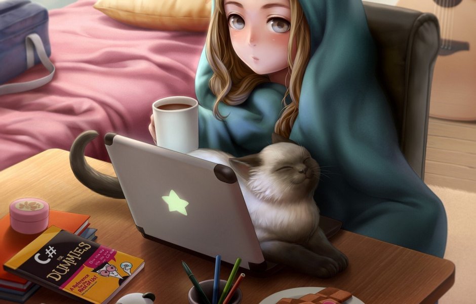 Животное за компьютером