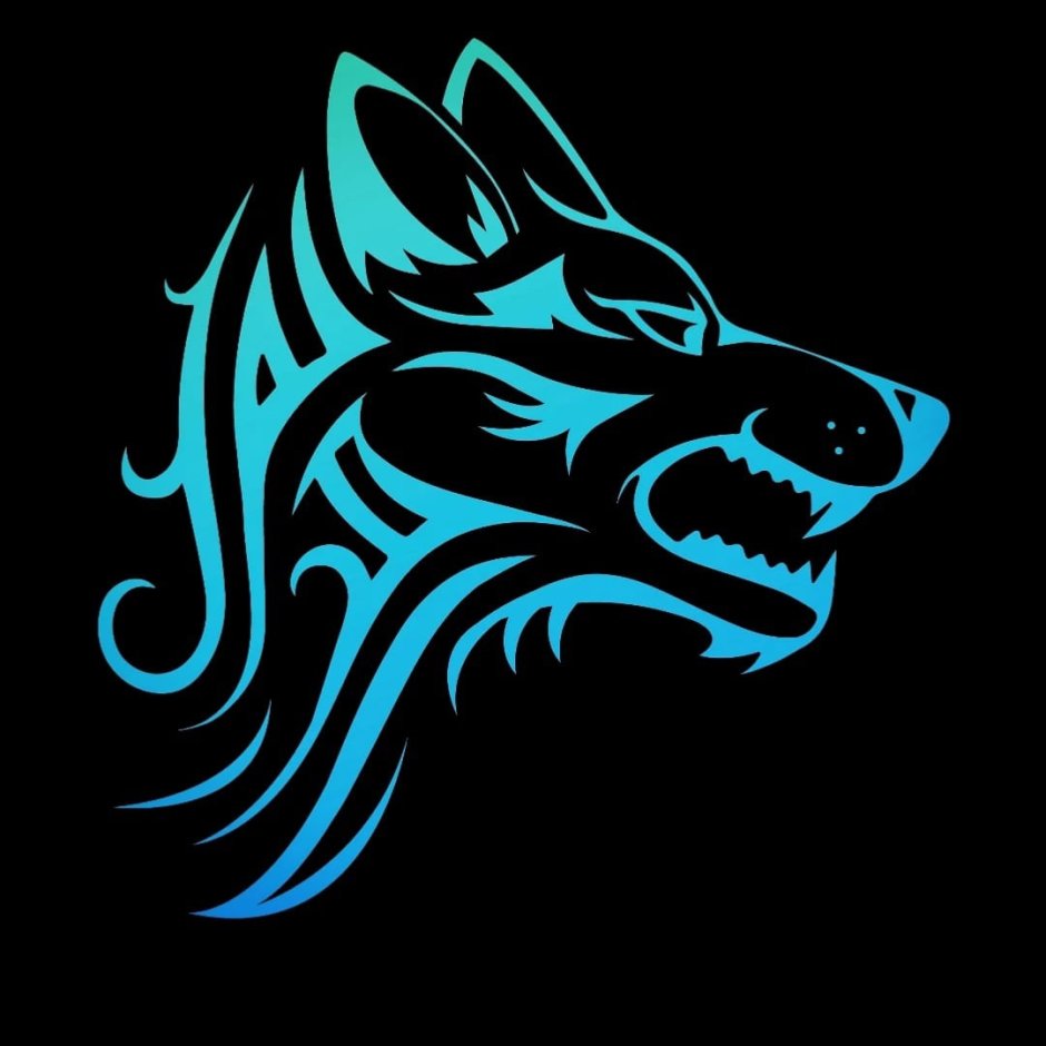 Волки крутые Неоновые