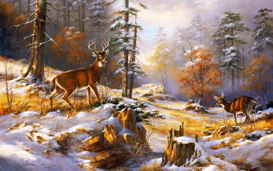 Пейзаж с животными