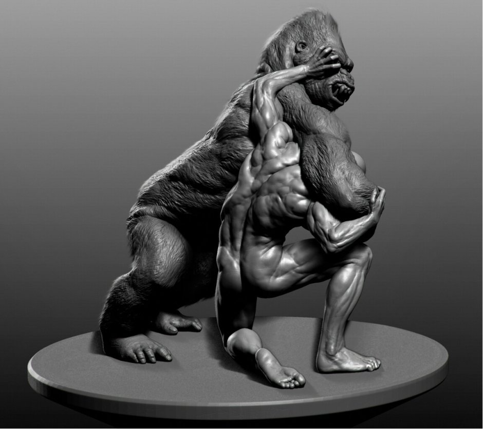 Скульптура 3д Zbrush