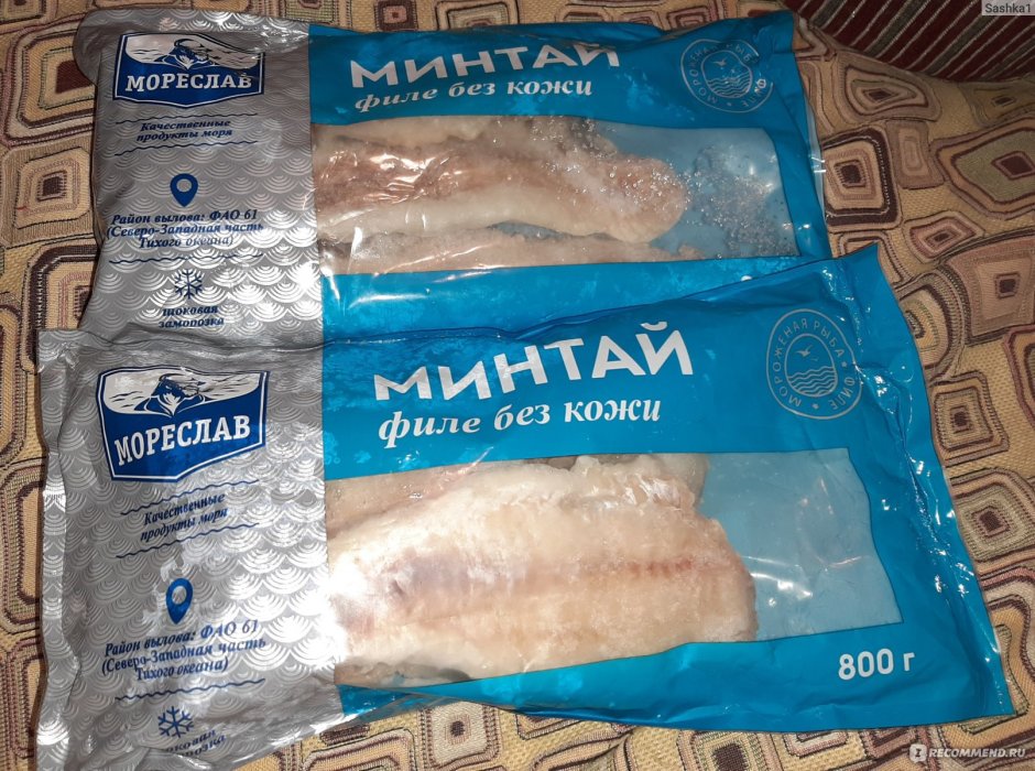 Филе минтая 600 гр ОКЕАНРЫБФЛОТ