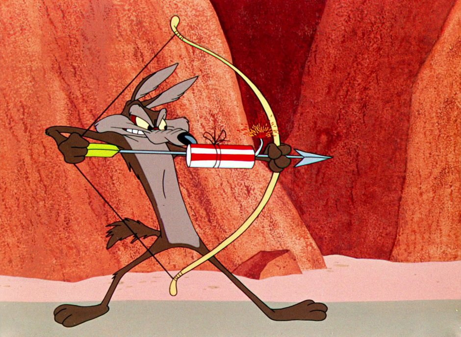 Хитрый койот мультфильм