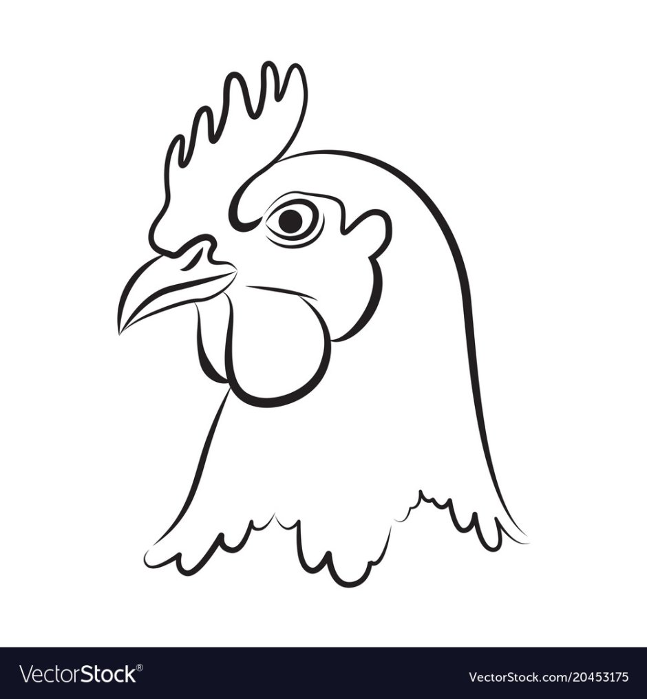 Курица рисунок