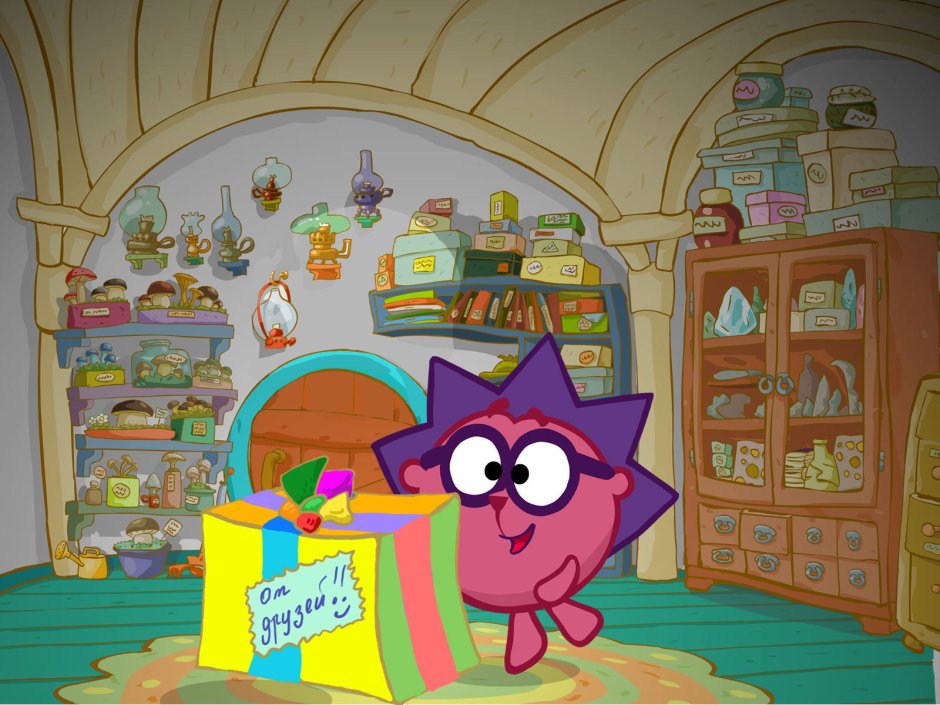 Смешарики домик ежика