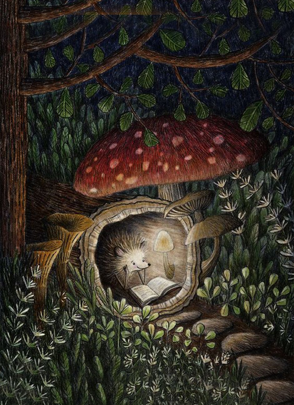 Ежик с телефоном