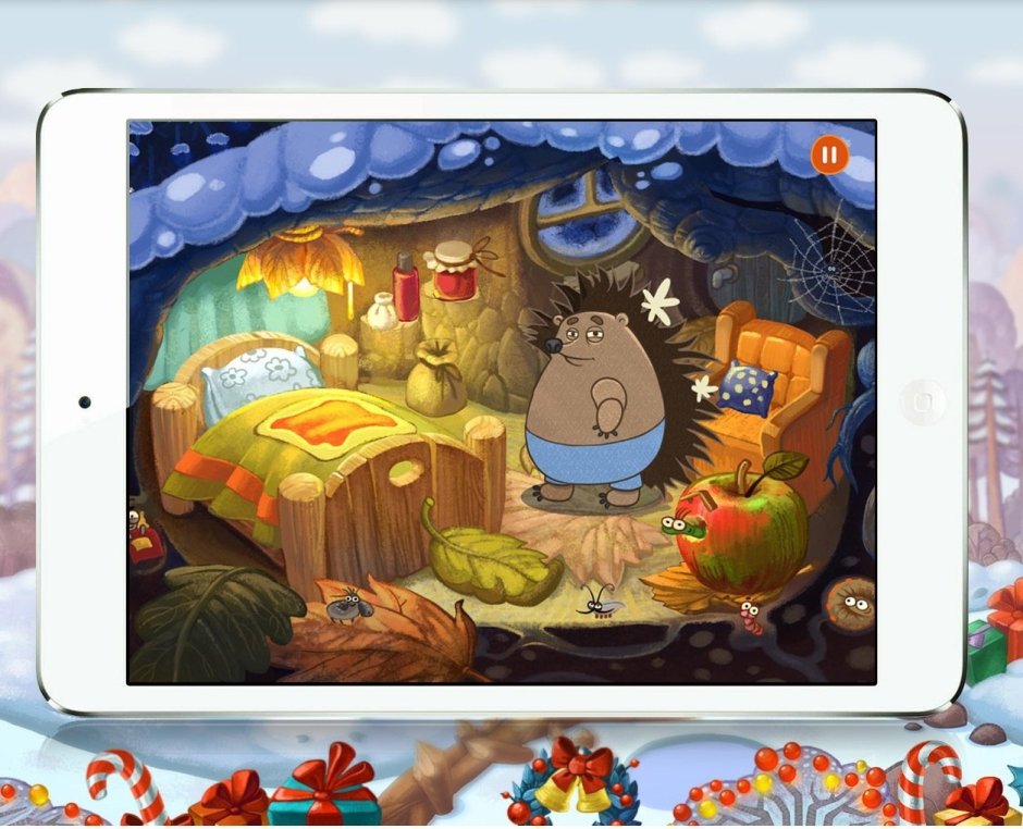 Уютный сказочный домик ежика