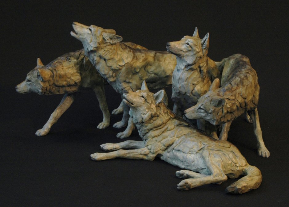Скульпт волка Zbrush