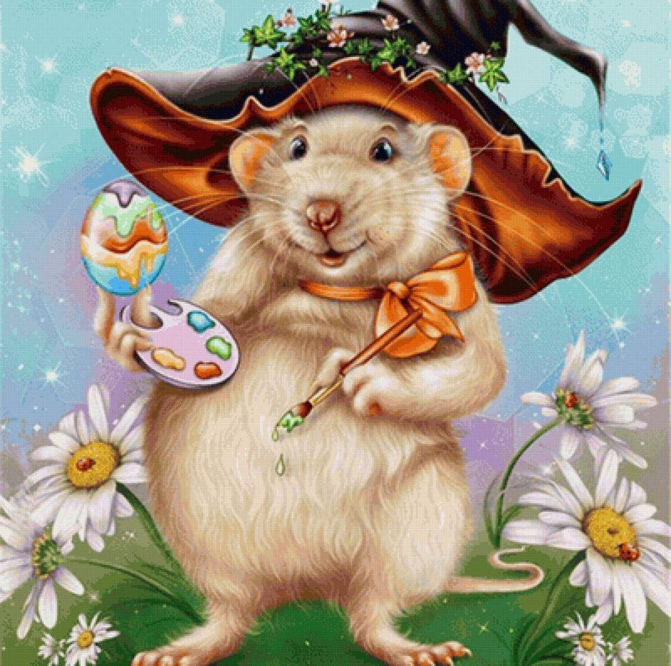 Прикольный мышонок