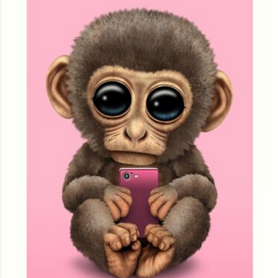 Обезьянка с большими глазами