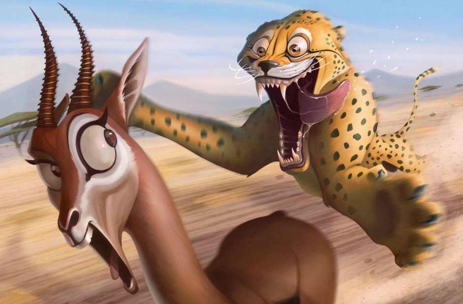 Дикдики рядом с человеком