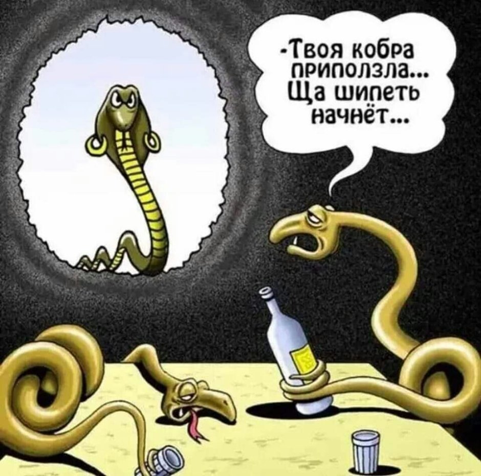 Анекдоты про змей