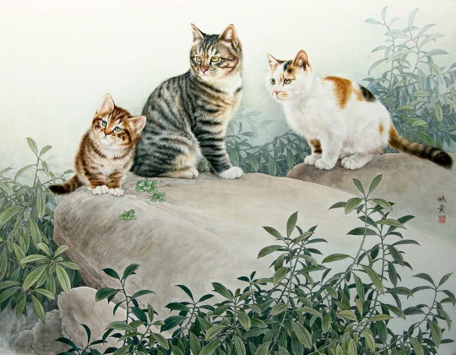 Котики в китайской живописи