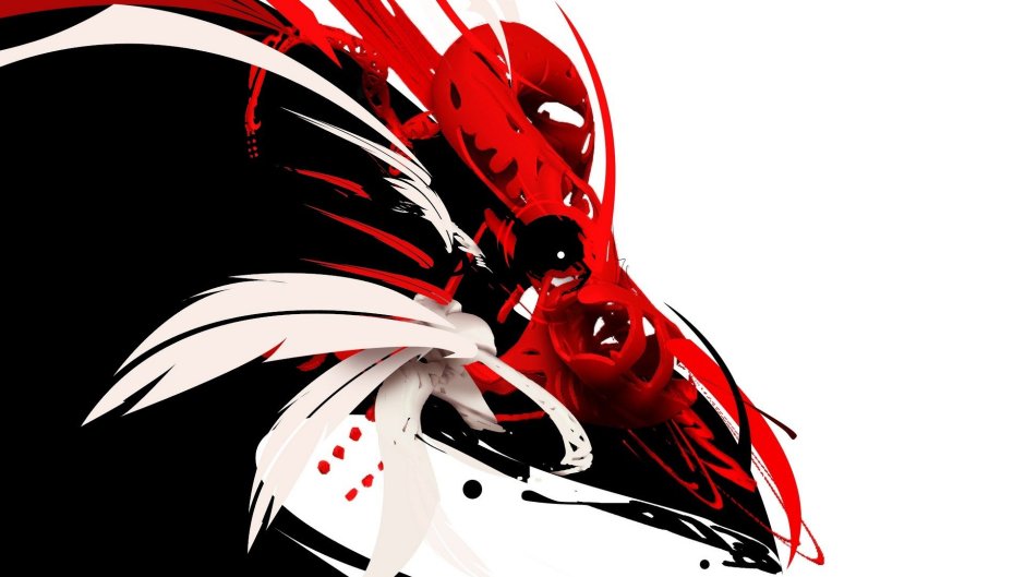 Красно белые обои