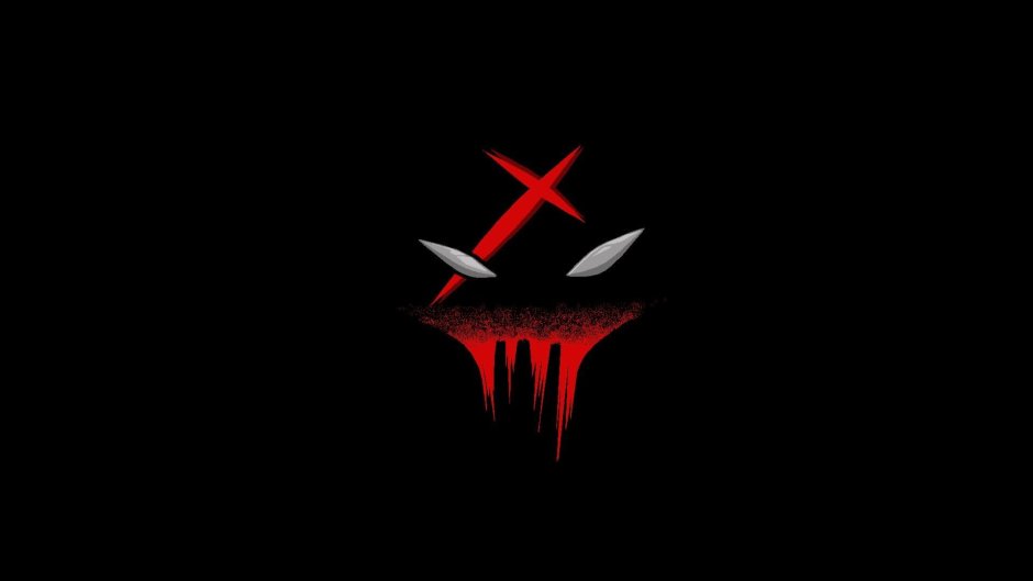 Красно черная абстракция