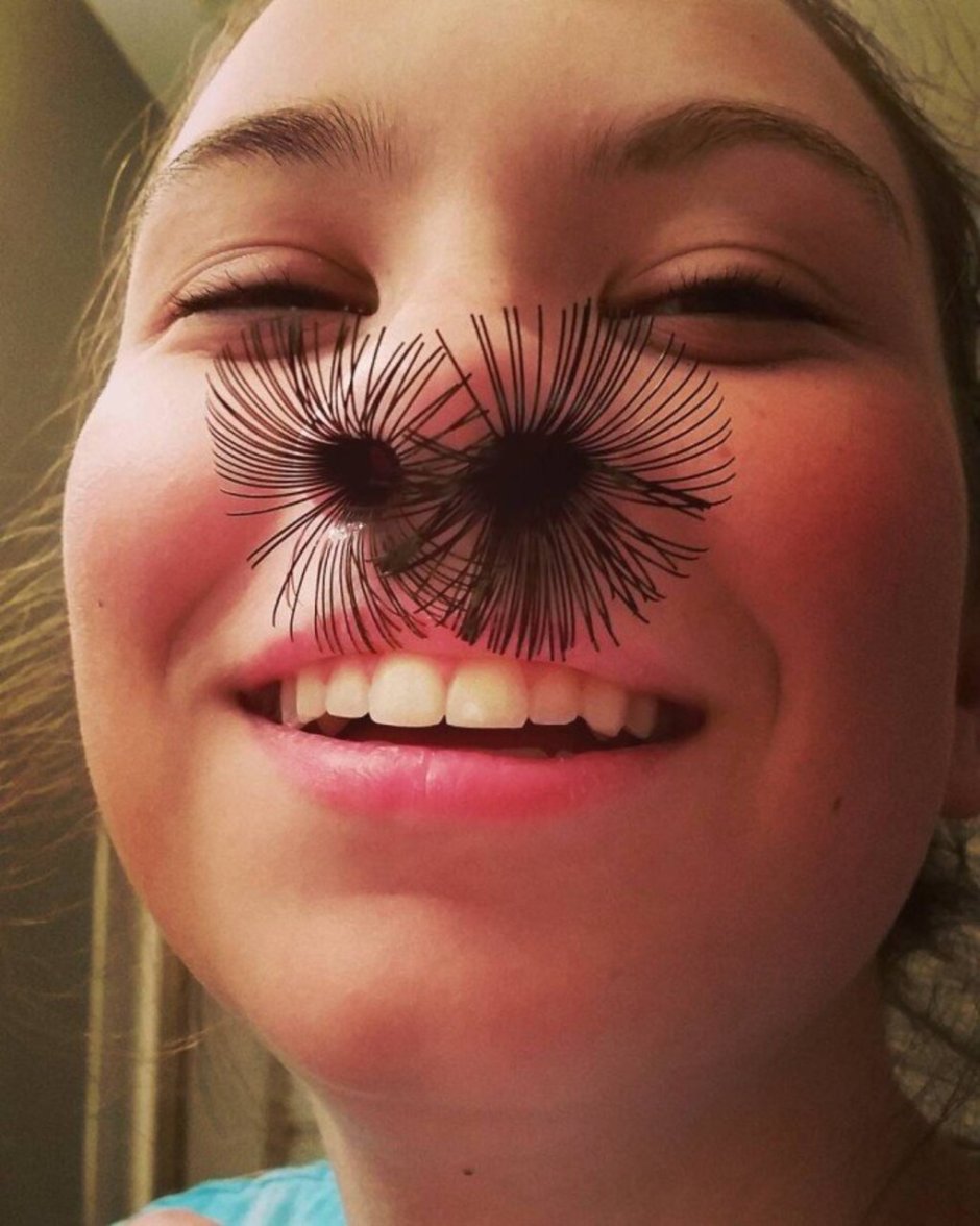 Маска лисички с очками