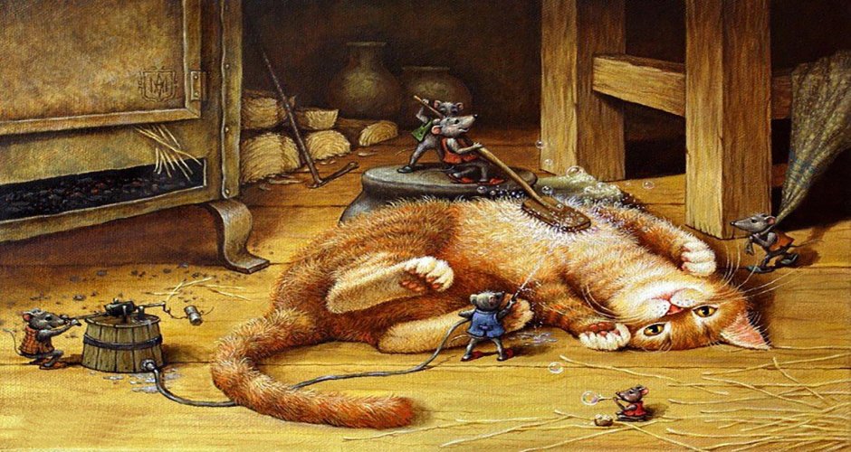 Александр Маскаева картины кошки
