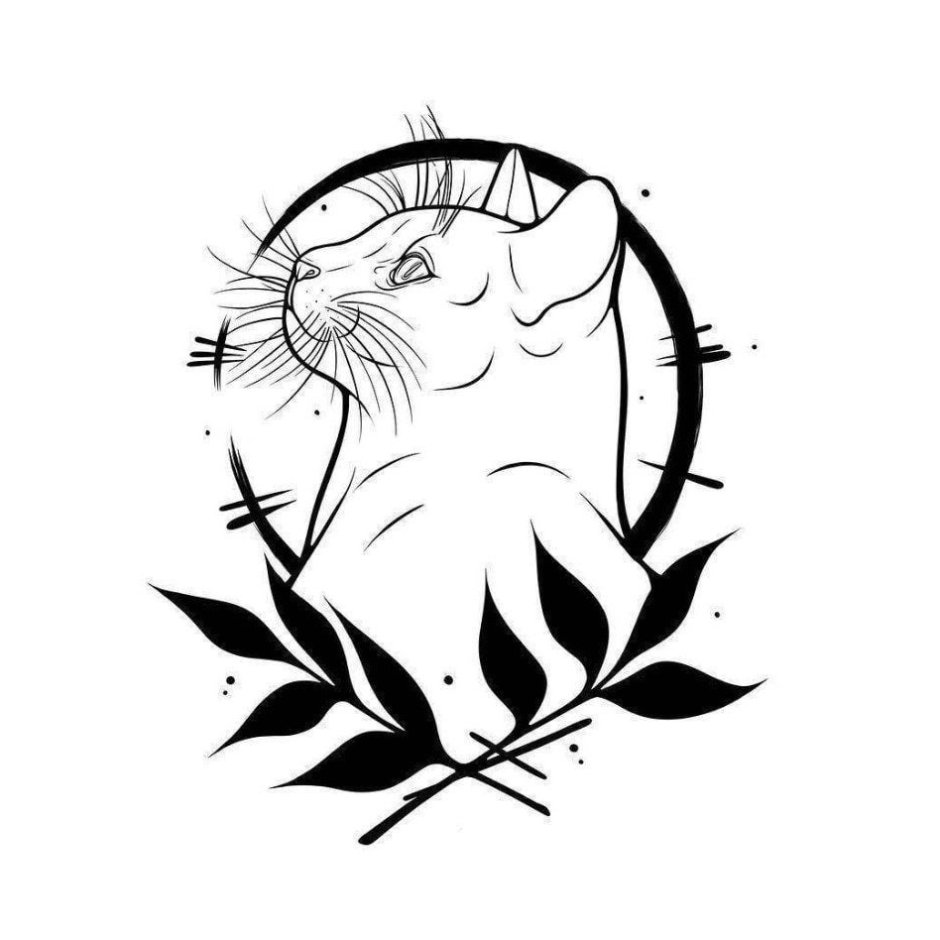 Татуировка кошка эскизы
