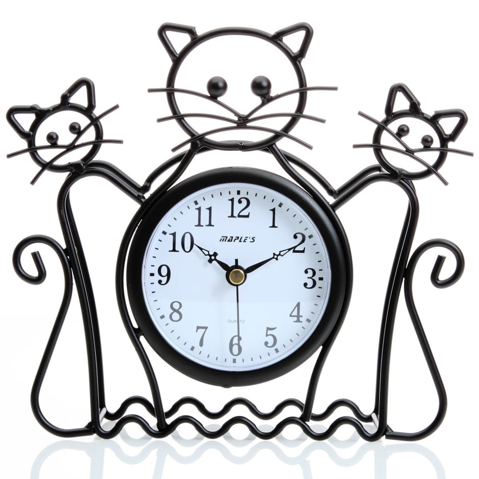 Мем с котом и часами