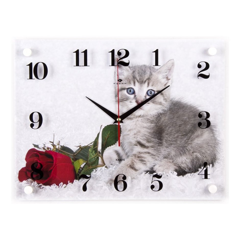 Часы настенные "котенок"