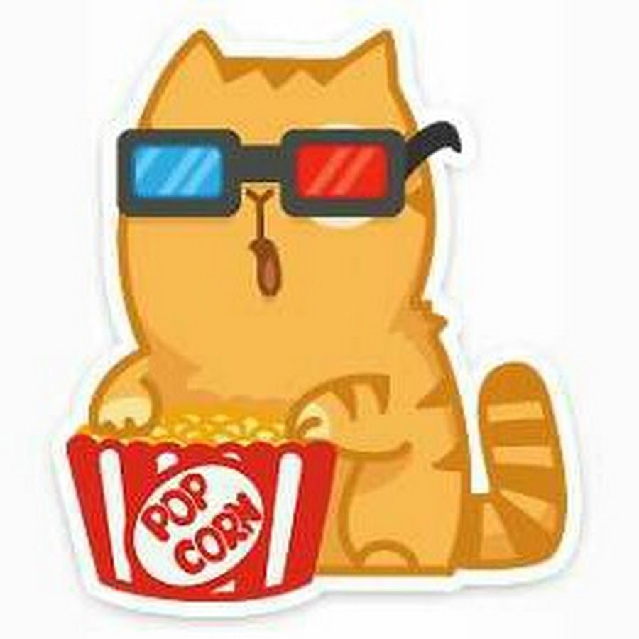 Кот персик с попкорном