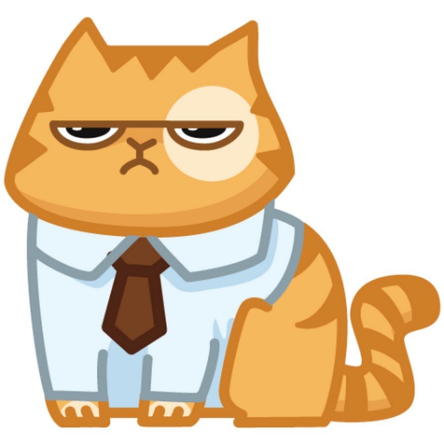 Кот персик Стикеры