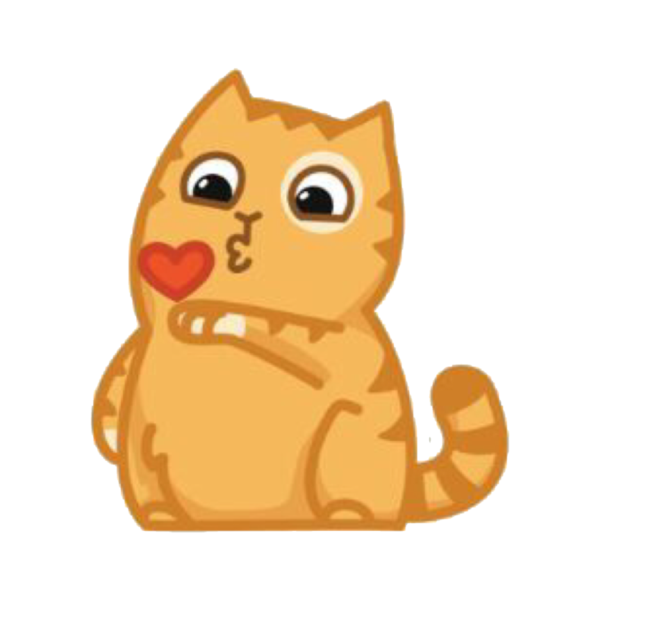Стикеры ВК кот персик