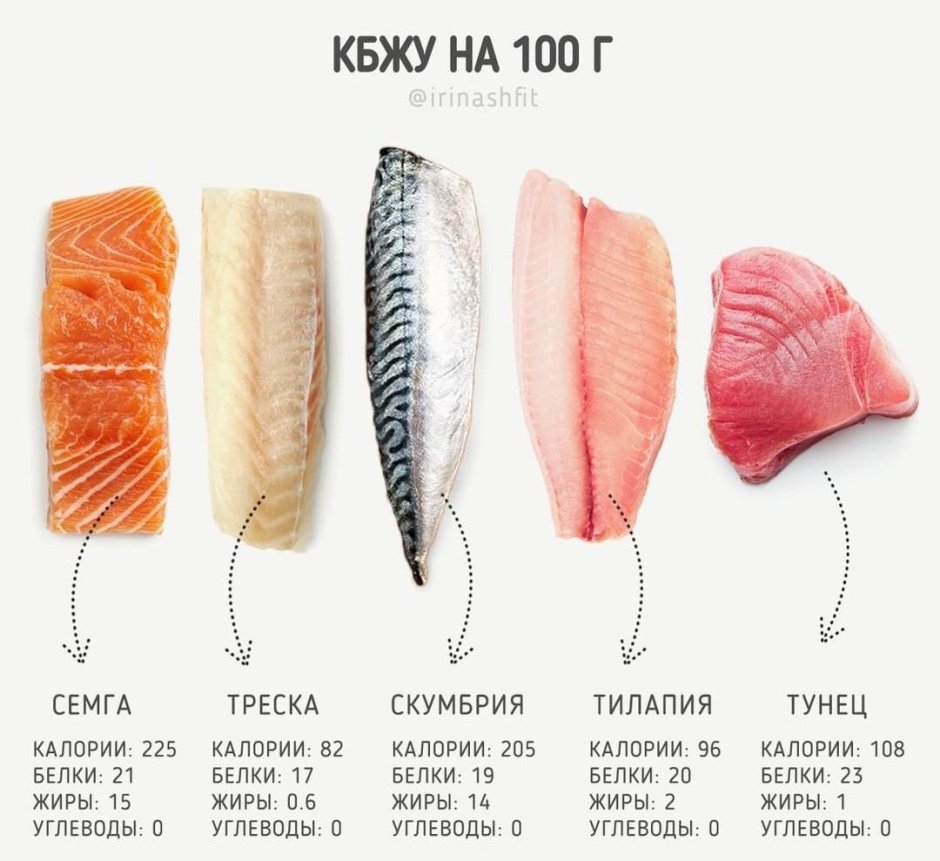 Лосось рыба ккал
