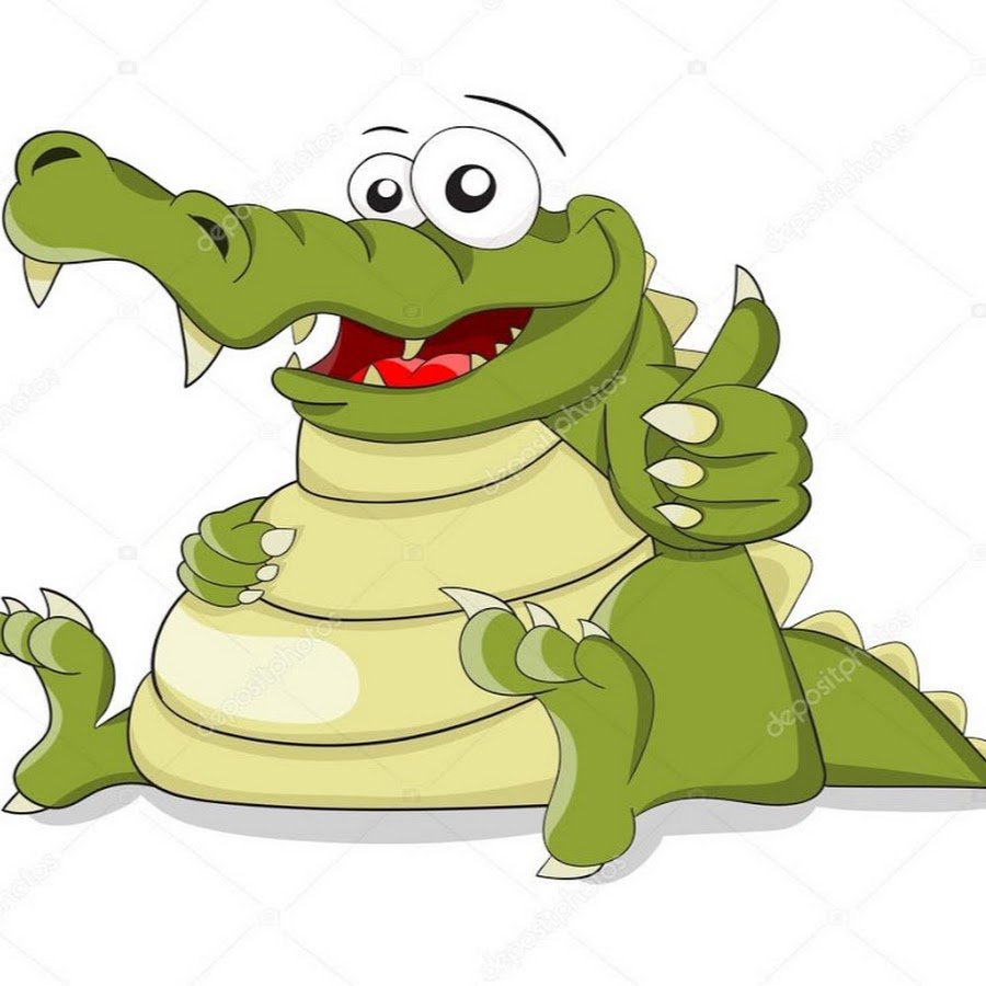 Смешной крокодил вектор