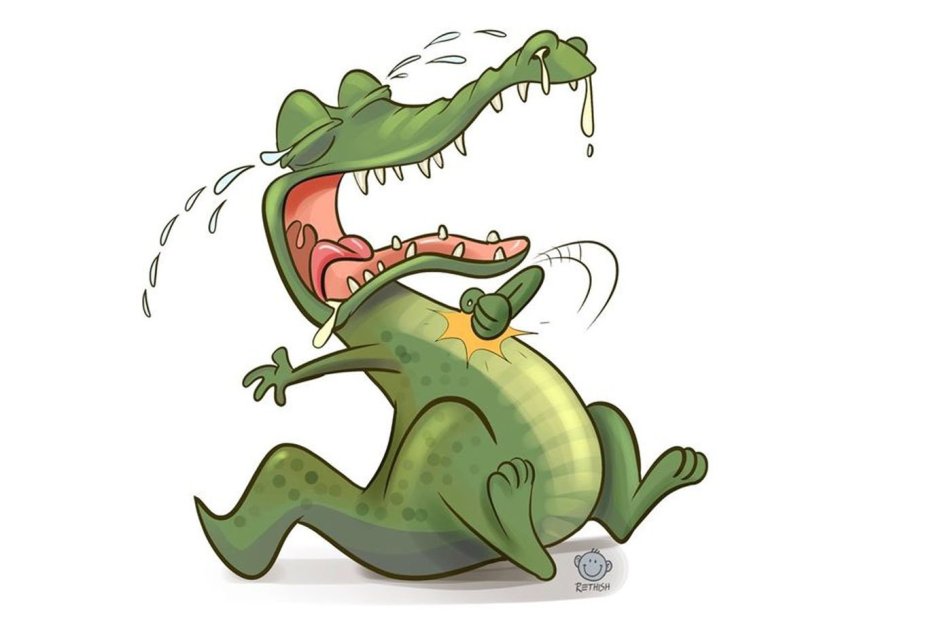 Смешной крокодил
