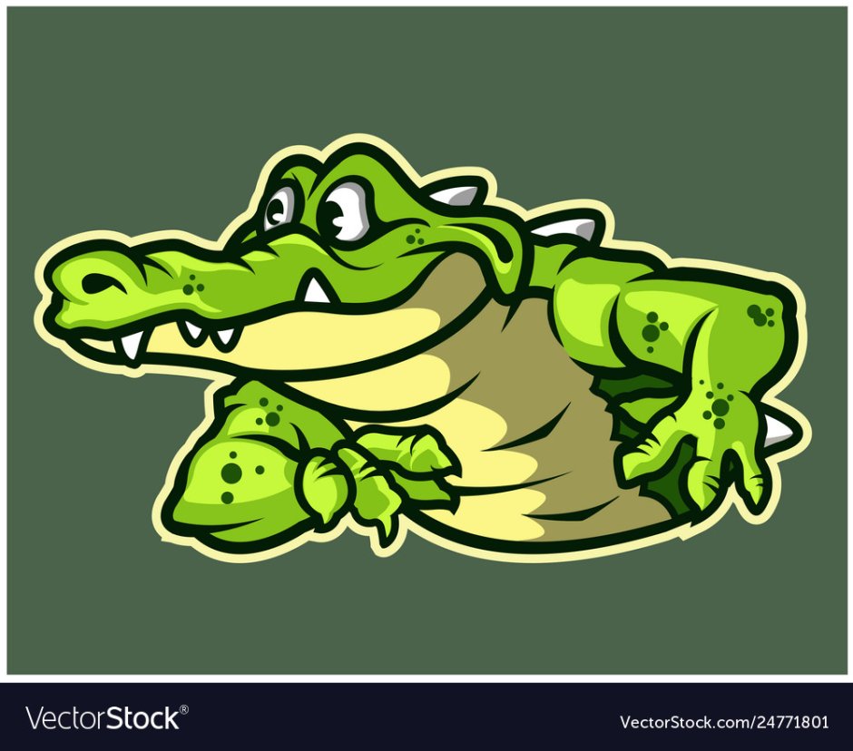 Прикольный крокодил