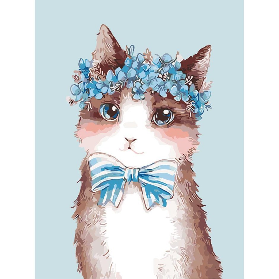 Кошка в веночке