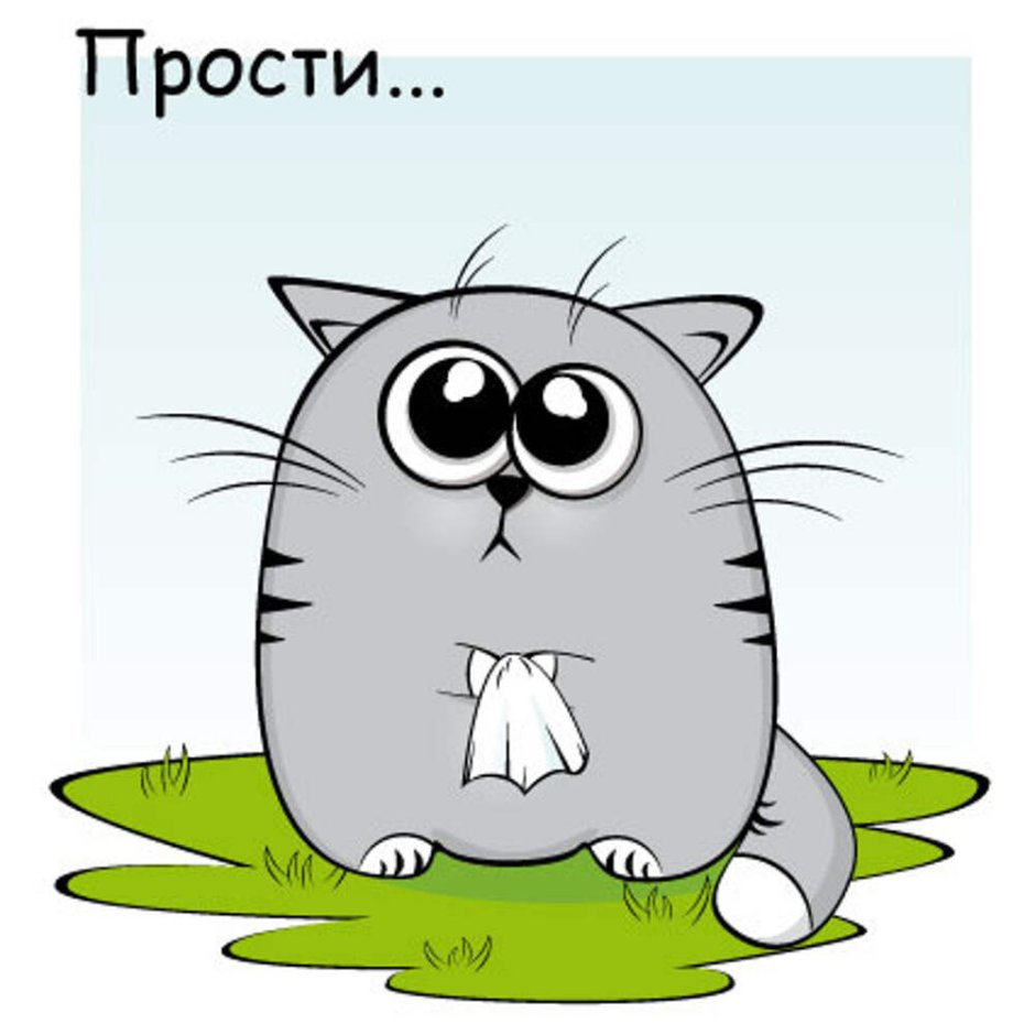 Молящий кот