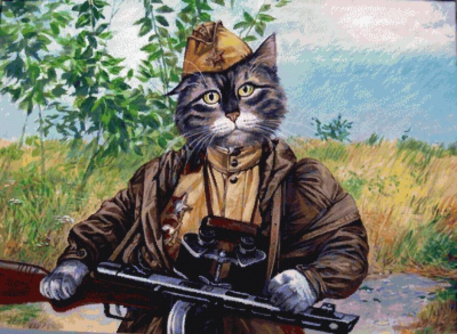 Художник Александр Завалий коты