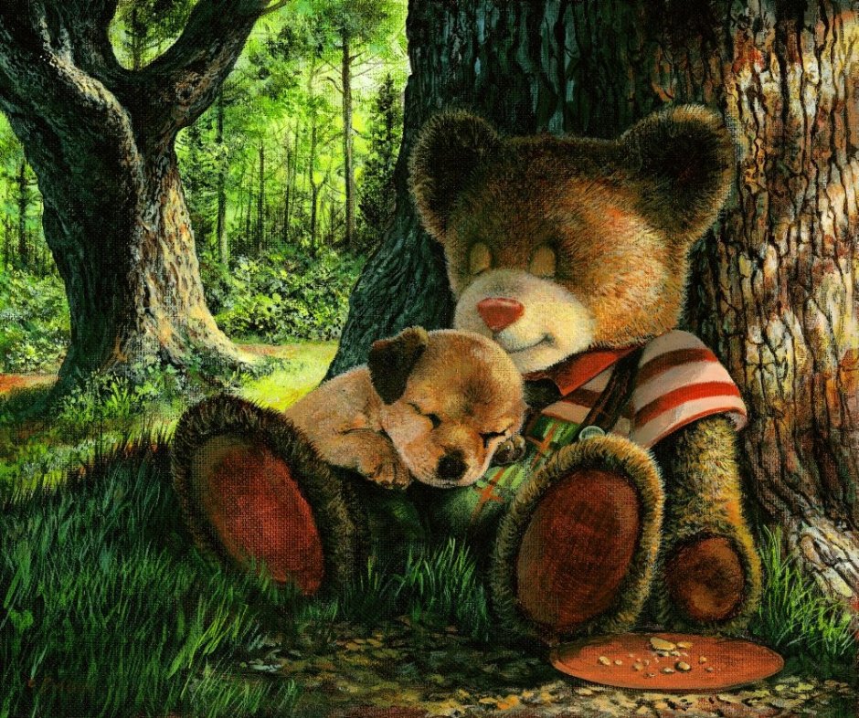 Мишки художник John Bindon