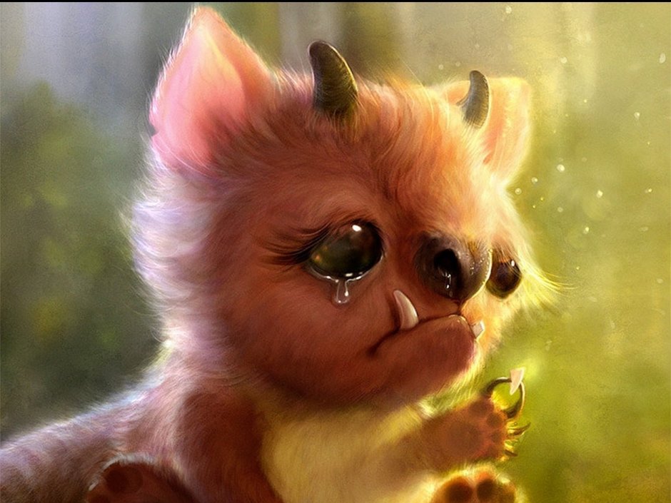 Очень крутые обои на рабочий стол с стеклянными животными