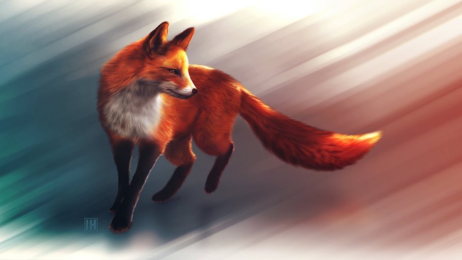 Заставка на рабочий стол лиса