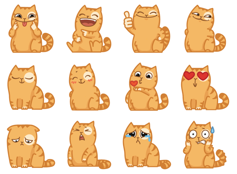 Стикер "котик"