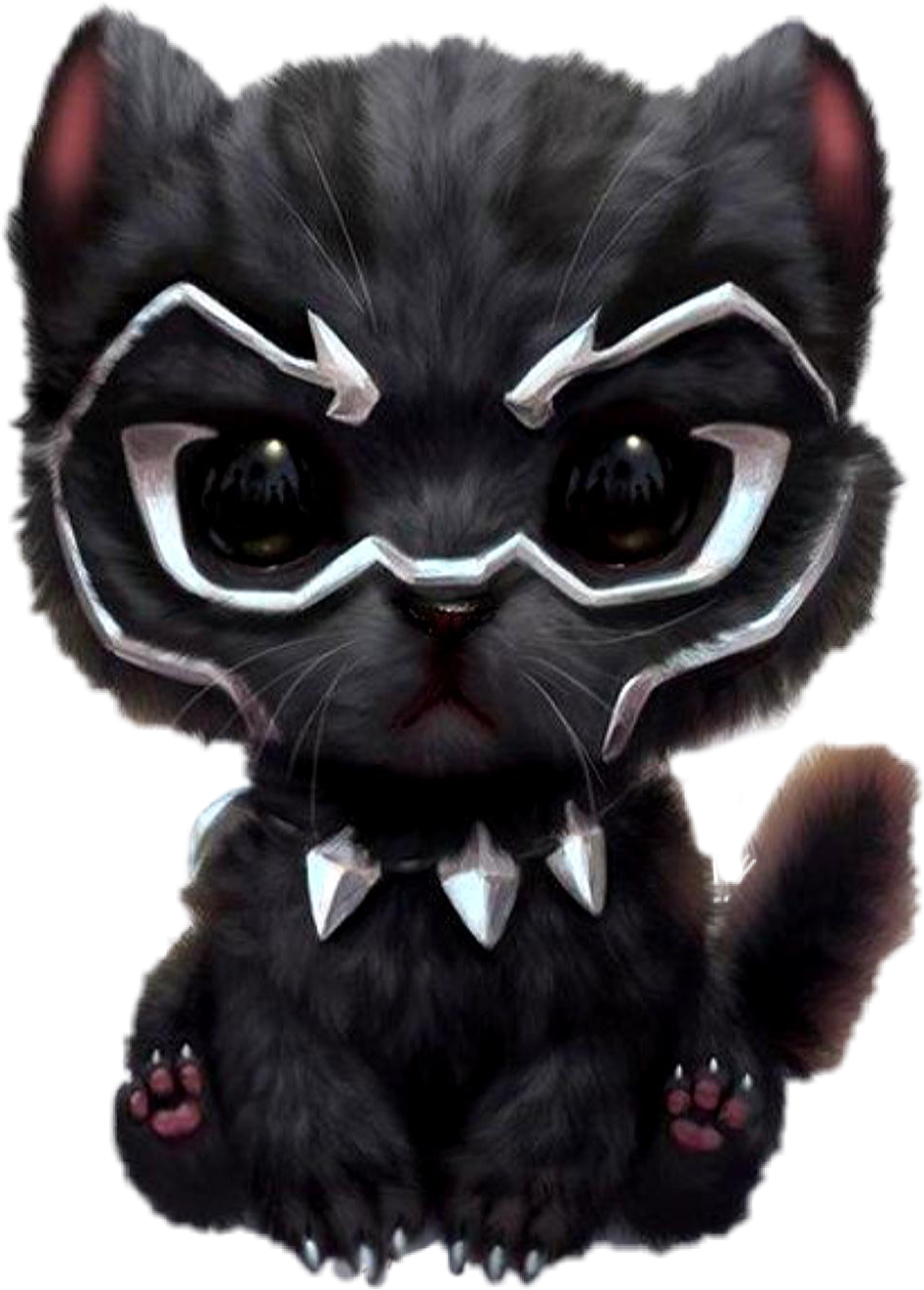 Злой котик арт